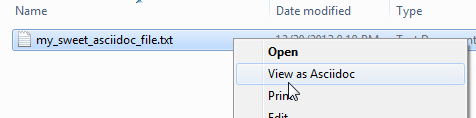 Windows Context Menu Option